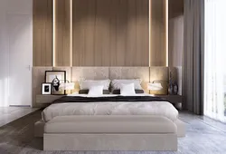 Interior design of headboards in bedroom