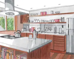 Correct interior and kitchen design