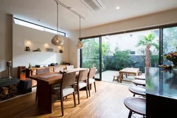 Japandi style in the kitchen interior photo