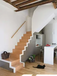Kitchen staircase to 2nd floor photo