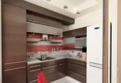 Kitchen 12 m design with boiler