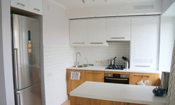 Kitchen 12 m design with boiler