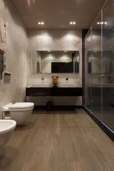 Ванна Бөлмесіндегі Қоңыр Еден Фотосы