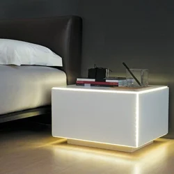 Bedside tables for the bedroom in a modern style photo interior