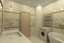 Bathroom tile option in light colors photo