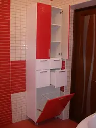 Шафа для бялізны ў ванны пакой