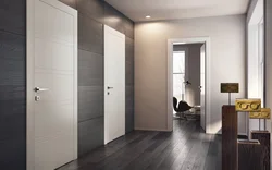 Apartment design with hidden doors