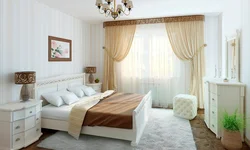 Дизайн спальни карниз