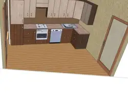 Қазандығы бар шағын асүйдің интерьер дизайны