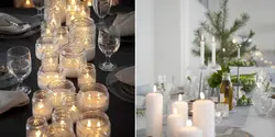 Qonaq Otağının Daxili Fotoşəkilində Şamlar