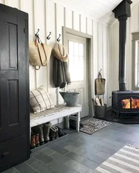 Rustic hallway design