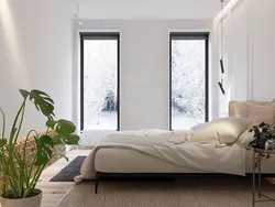 Bedroom Interior Floor-To-Ceiling Windows