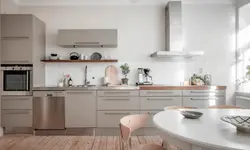 Сочетание Белого Серого И Бежевого В Интерьере Кухни