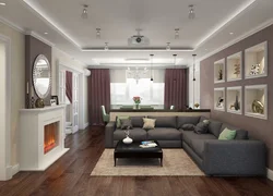 Living room european interior