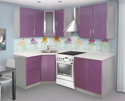 Kitchen set for a small corner kitchen inexpensively photo