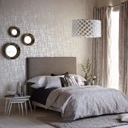 Non-woven wallpaper for the bedroom photo design