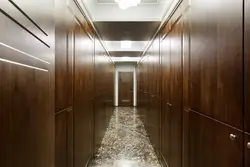 PVC panels in the hallway on the wall photo