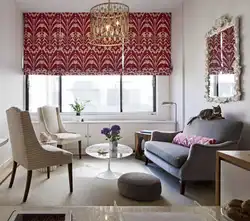 Photo Of Roman Blinds On The Windows In The Living Room