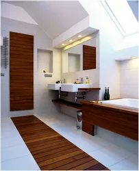 Laminate bathroom photo in the interior