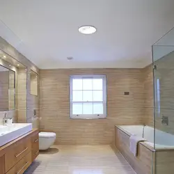Low ceiling in bathroom design