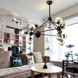 Loft style chandeliers for the bedroom photo