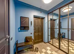 Hallway design with two doors photo