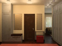 Hallway design with two doors photo