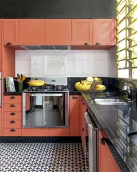 Terracotta kitchen design photo