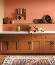 Terracotta kitchen design photo