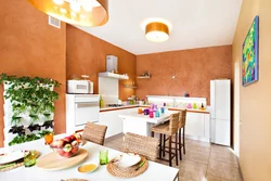 Terracotta kitchen design photo