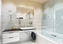 Bathroom design 14 sq.m.