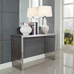 Console in the hallway in a modern style photo in the interior