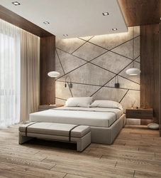 Design of bedroom furniture in modern style
