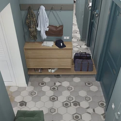 Design of the hallway in an apartment in p44t