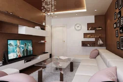 Living room in milky tones photo