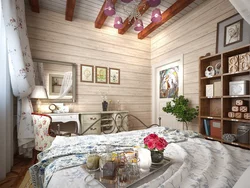 Rustic bedroom interior