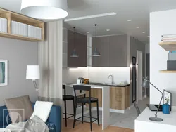 Studio Mətbəx Dizaynı 30 Kv Foto