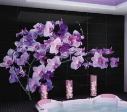 Photo bath orchids