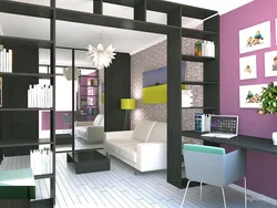 Bedroom design into two zones with division