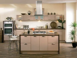 Color of coffee with milk in the kitchen interior color combination