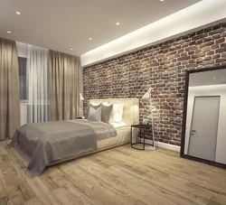 Açıq rənglərdə loft yataq otağı dizaynı