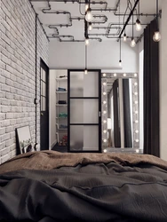 Small loft bedroom photo