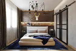 Kiçik loft yataq otağı fotoşəkili