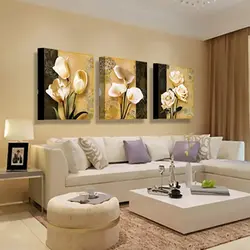 Beautiful paintings for home interior in the living room