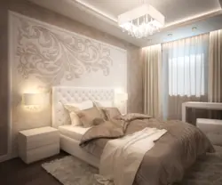 Bedroom interior 14 sq m in modern style