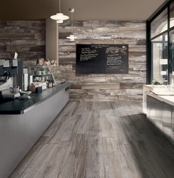 Interior Wood Tiles For The Kitchen Photo