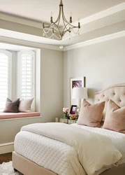 Pastel bedroom interior