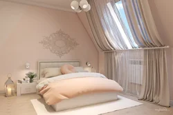 Pastel yataq otağı interyeri