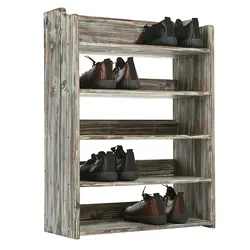 DIY Wooden Shoe Stand In The Hallway Photo
