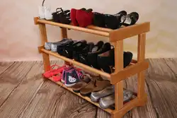 DIY Wooden Shoe Stand In The Hallway Photo
